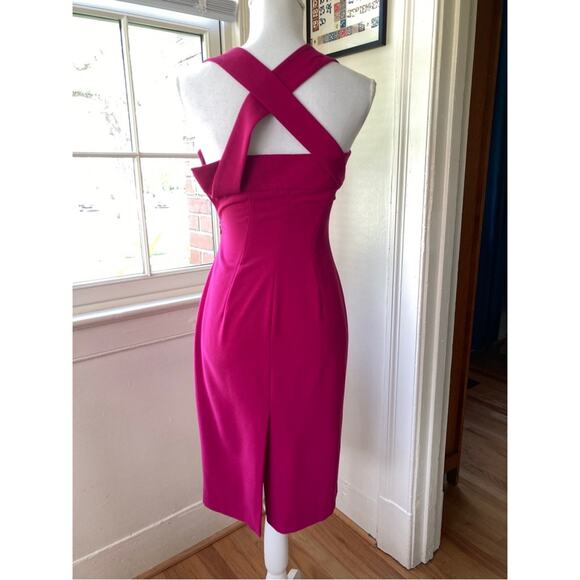 L.K. Bennett Dress Fuchsia Women's Size 2 - Picture 2 of 11
